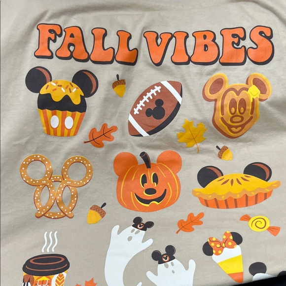 🏰 Walt Disney World Fall Vibes Tan T-Shirt XXL New! NWT 🧡 2025 Park Exclusive - Picture 4 of 4